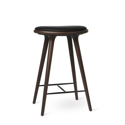 Stool Hocker / Barhocker dunkel gefärbte Buche Mater